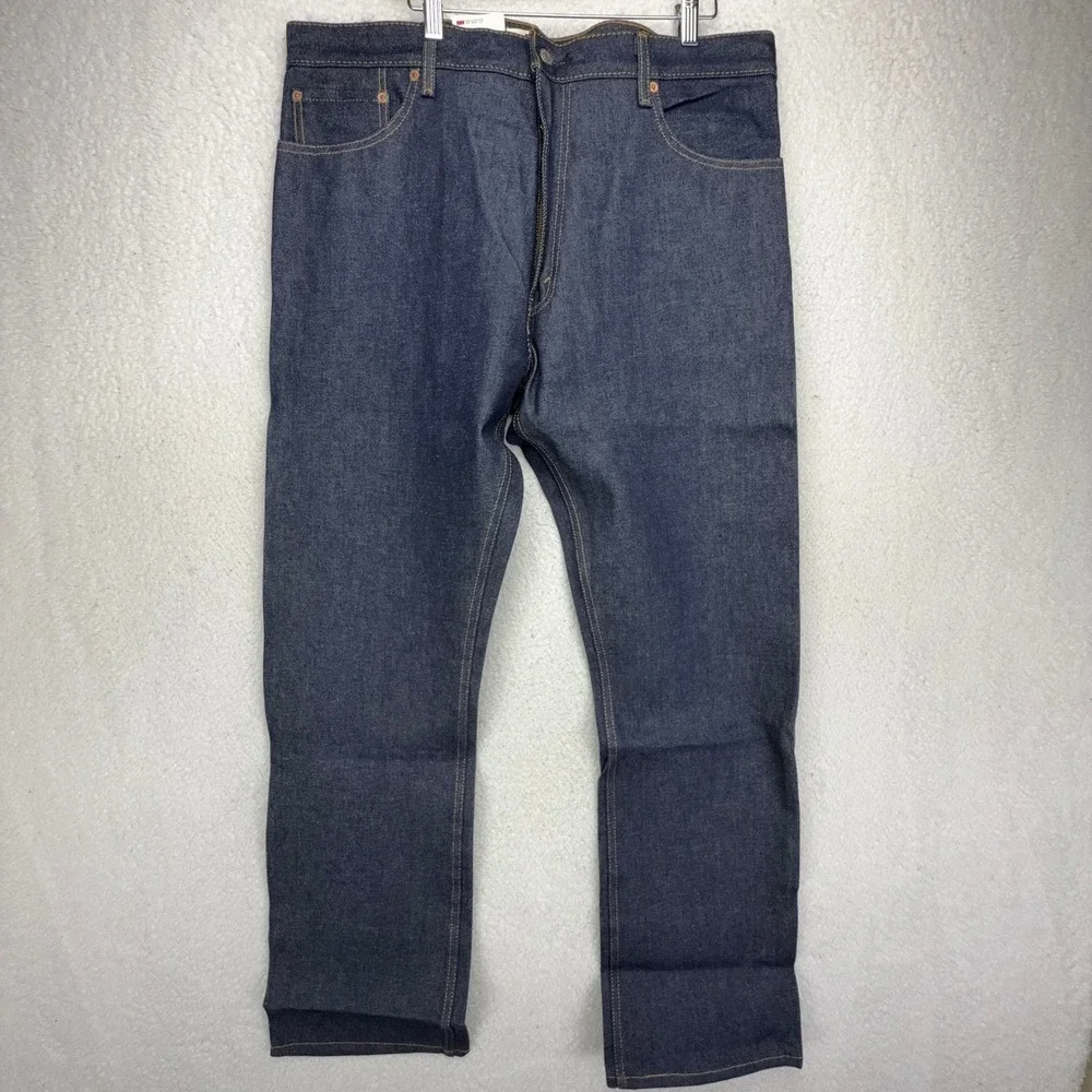 Levis 517 Bootcut Slim Fit Jeans Mens 38x34 Dark Wash Indigo Denim 00517-0217